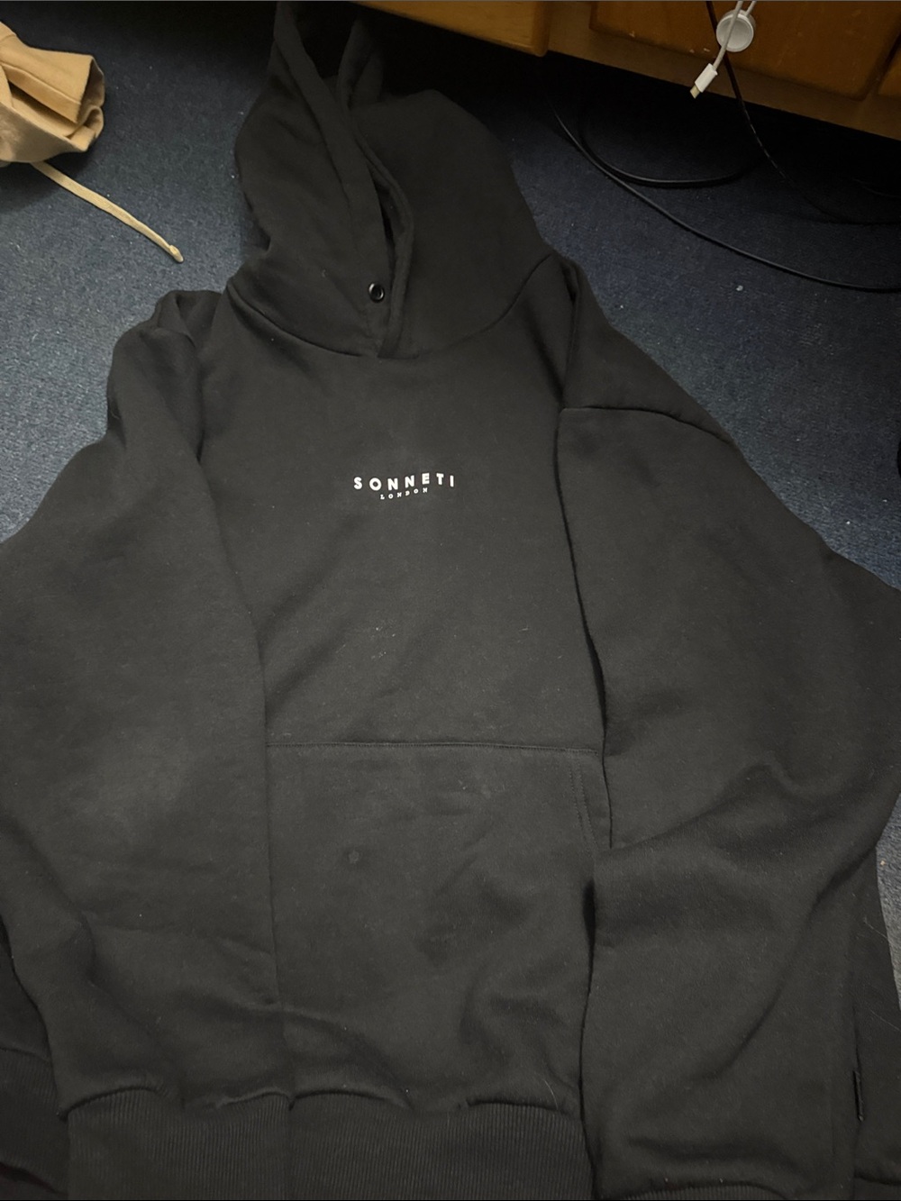 Black Men's Hoodie Sweatshirt
